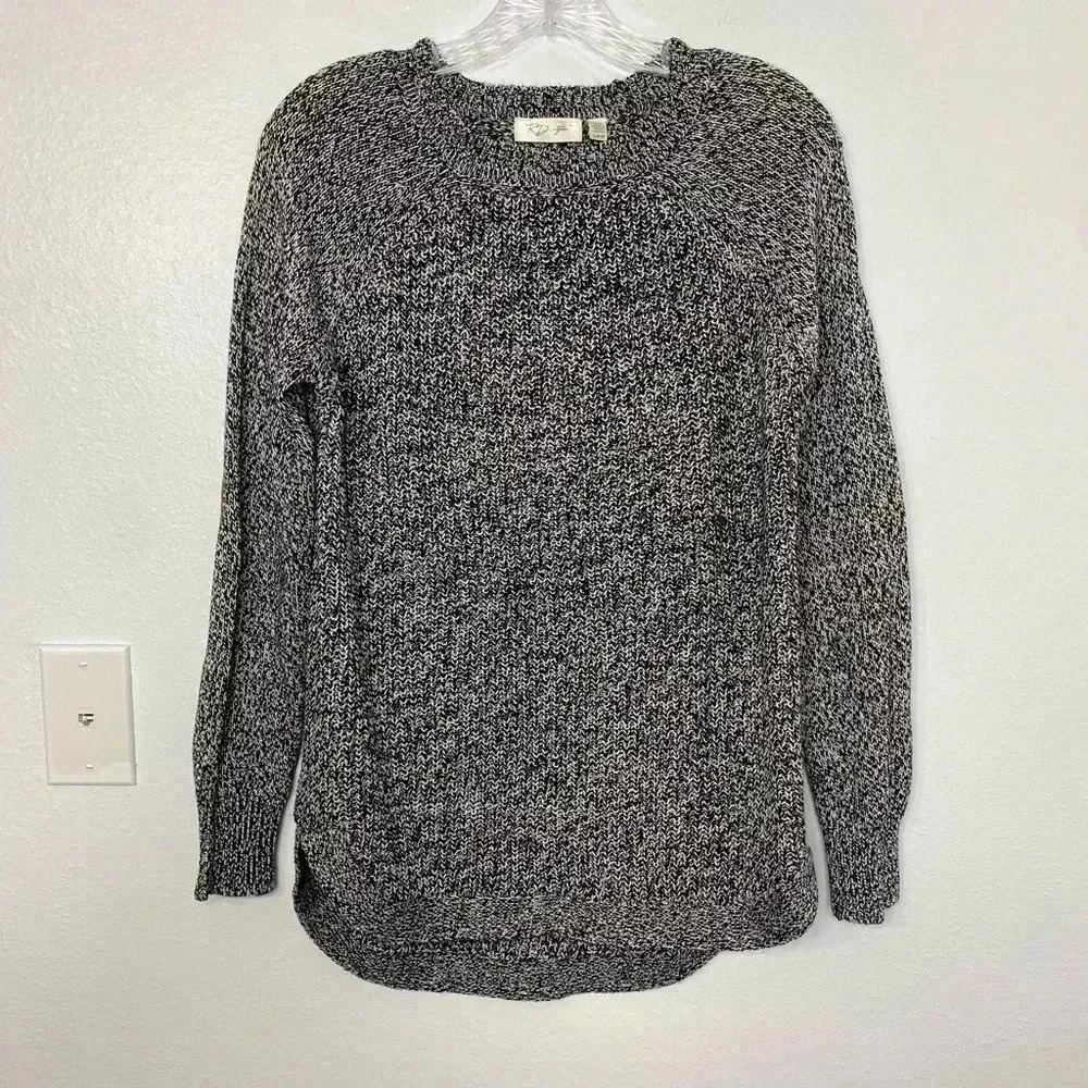 Rd Style Rowca Stitchfix Elbow Patch Sweater Black - image 2